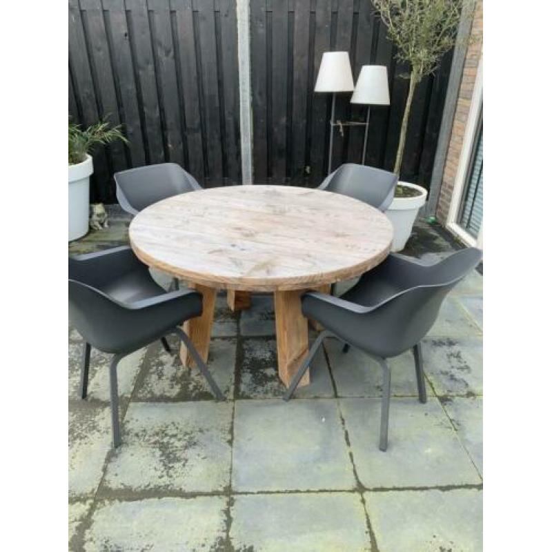 Zgan ronde tuintafel 130cm