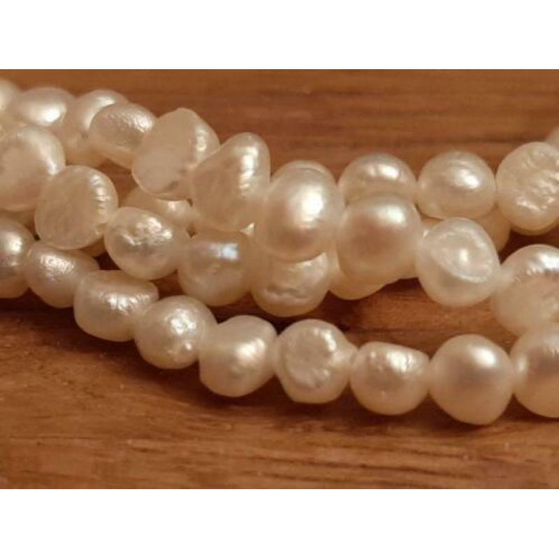 zoetwater parels, ketting met armband
