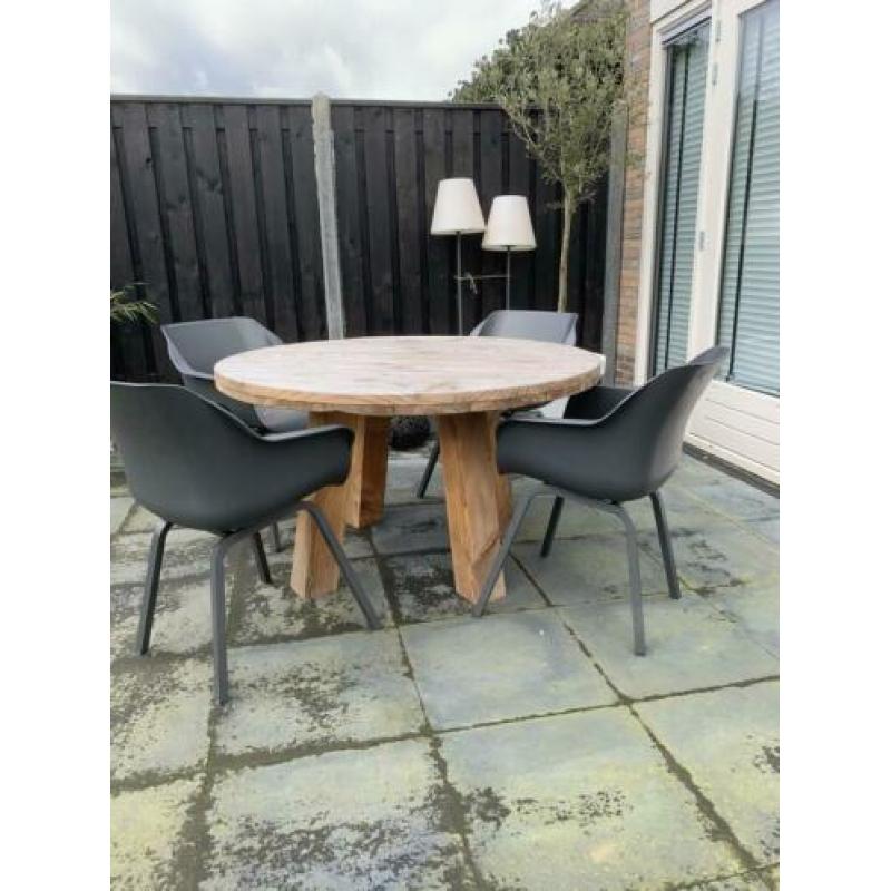 Zgan ronde tuintafel 130cm
