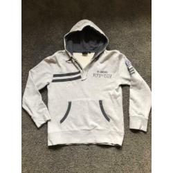 SALTY DOG licht grijze hoodie maat 164