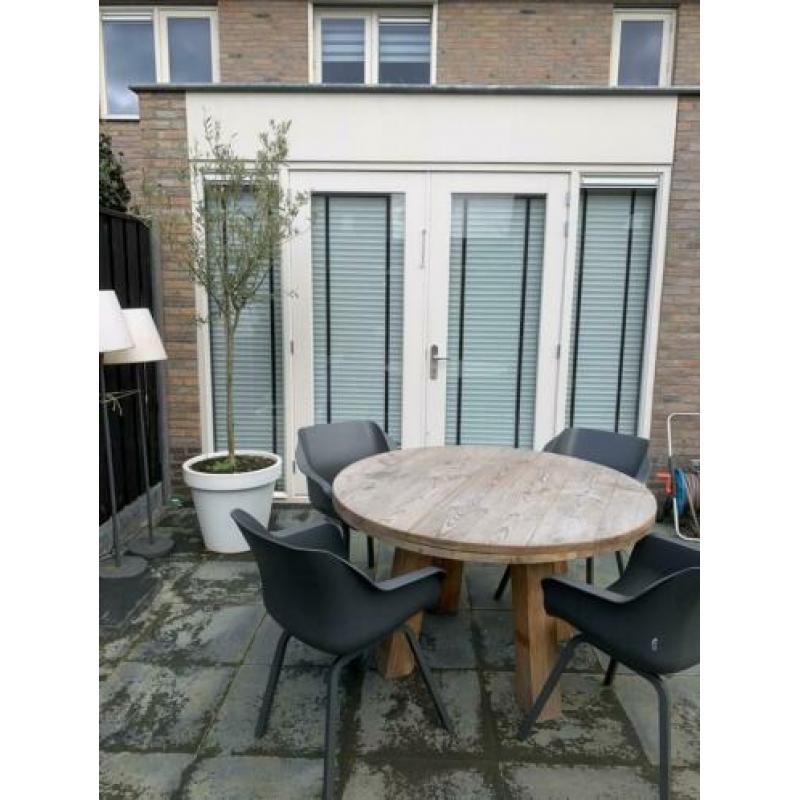 Zgan ronde tuintafel 130cm