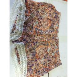 Printed korte broek, maat: L/XL