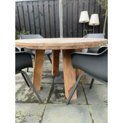 Zgan ronde tuintafel 130cm