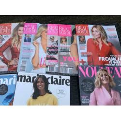 Glossy tijdschriften Marie Claire/Elle/Beau Monde/Nouvea