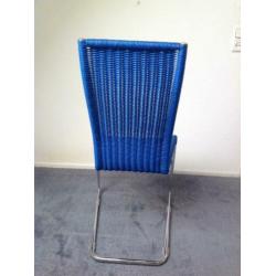 Design eetkamerstoel TECTA blauw