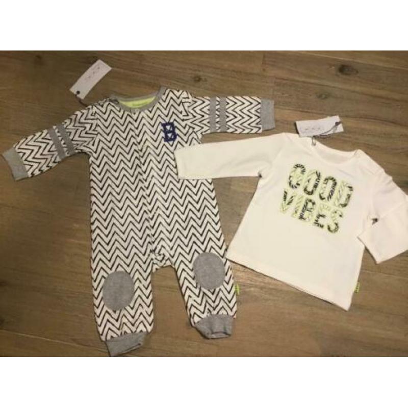 Nieuw B*E*S*S set boxpakje en longsleeve maat 62 zigzag