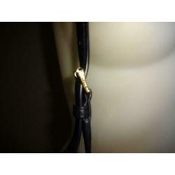 D4A Michael Kors zwarte leren schoudertas ketting band