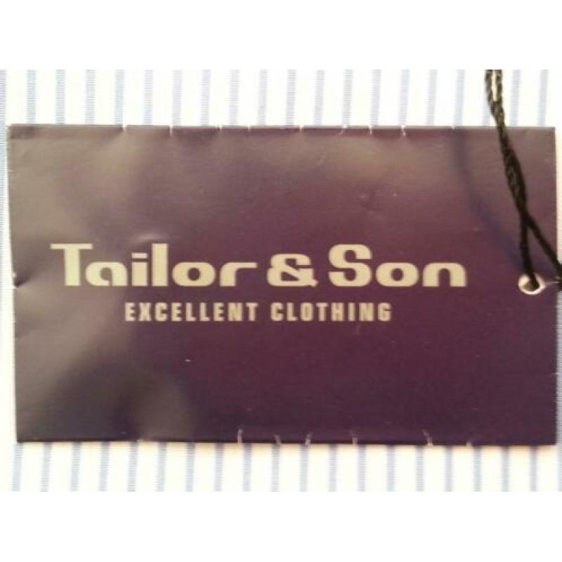 Nieuw Tailor &Son Overhemd met blauwe kleur maat 40