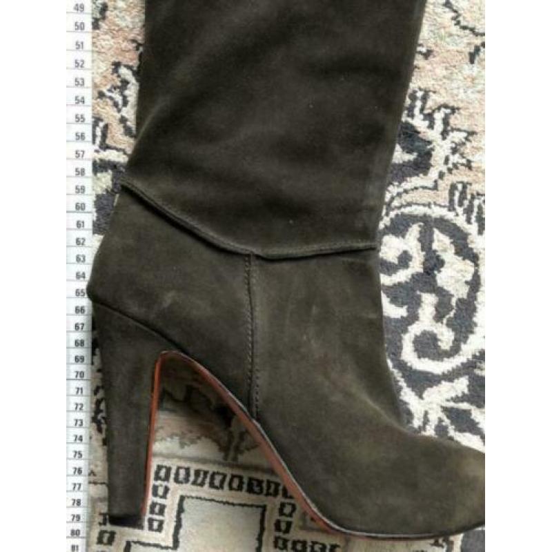Over knee suede laarzen maat 41 Christian Louboutin bruin