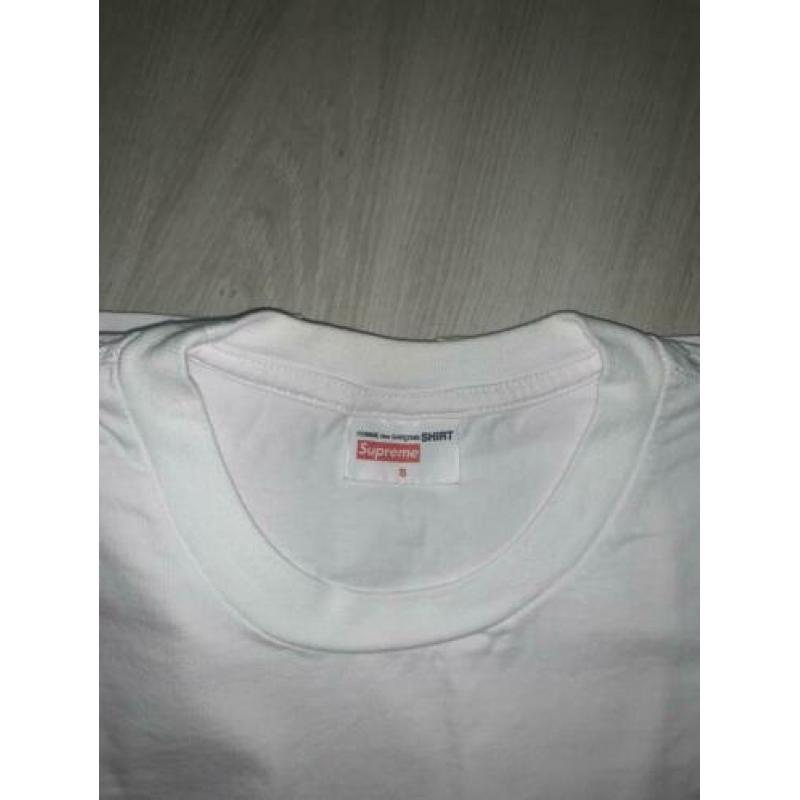 Supreme x Comme des Garçons Box Logo Tee White maat S