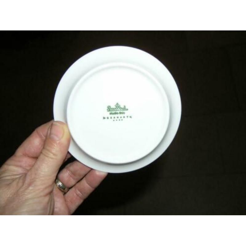 6 Rosenthal Studio-Linie petitfour schaaltjes wit/goud