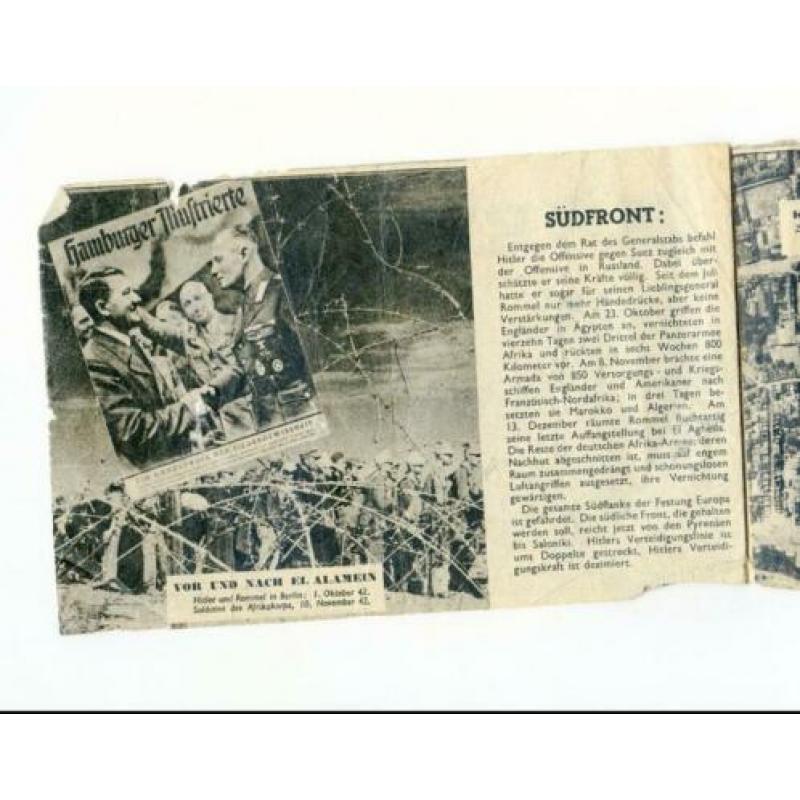 Propaganda flyer anti Duitsland 1941/42 Dreifrontenkrieg