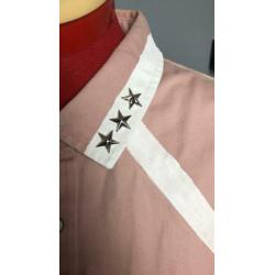 Roze overhemd met sterren studs