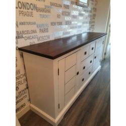 Behandeld houten dressoir 190 cm breed
