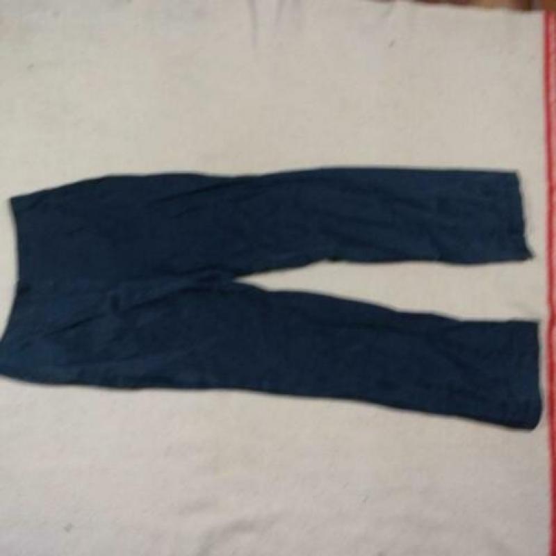 Blauwe glanzende damesbroek.Mt 36.Merk Feature