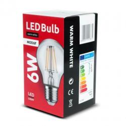LED-gloeilamp E27 6W 230V Maclean Energy MCE267 WW warm wit