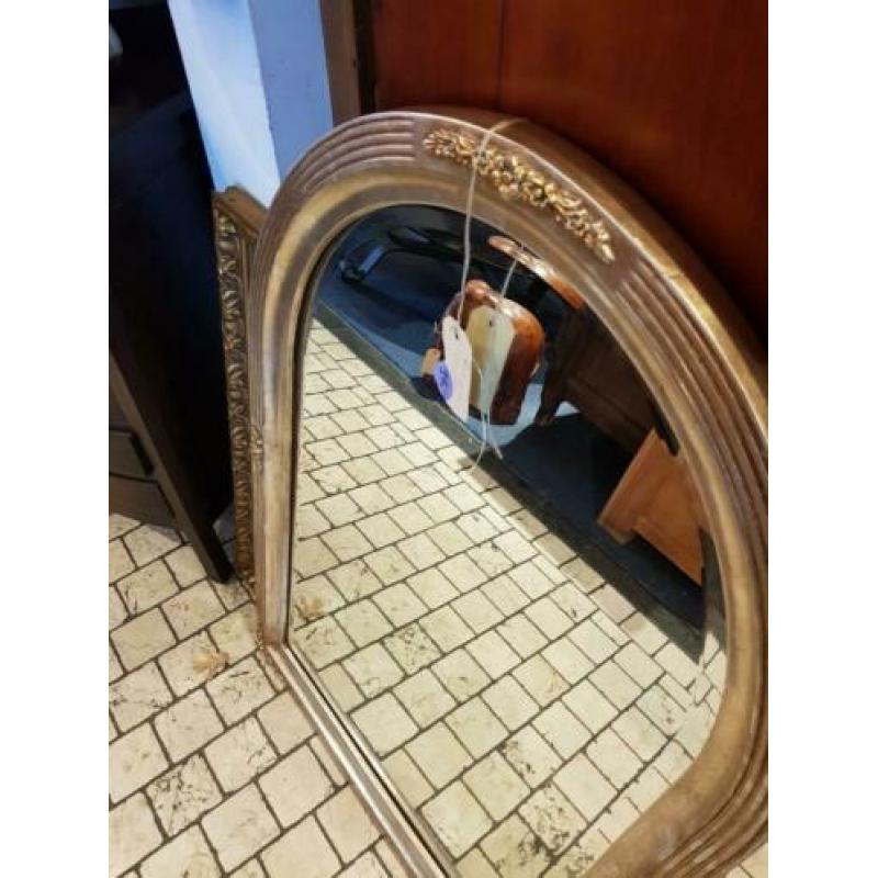 Franse spiegel facetgeslepen glas 90cm hoog
