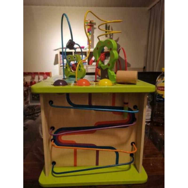 Houten speel kubus Hape