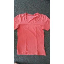2 shirts human nature mt. XXl/ Xl z.g.a.n wit en zalmroze