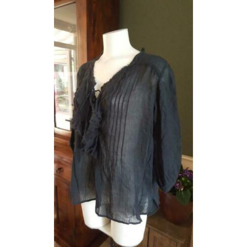 ZGAN zwarte RALPH LAUREN blouse top mt M 38/40, topje zwart