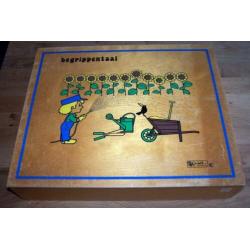 Houten kist Begrippentaal van Rolf. Compleet/igs.