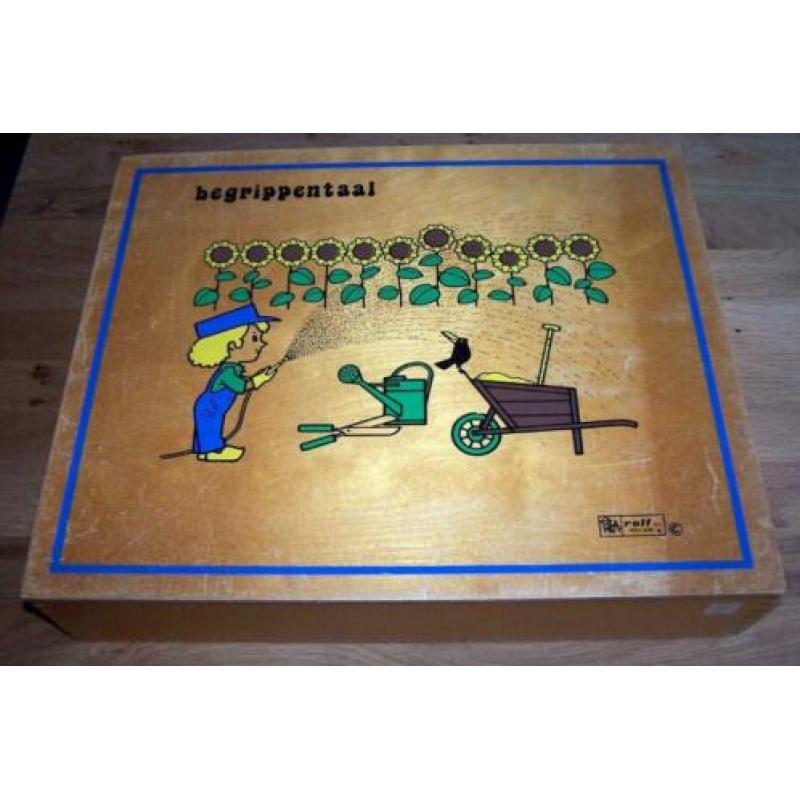 Houten kist Begrippentaal van Rolf. Compleet/igs.