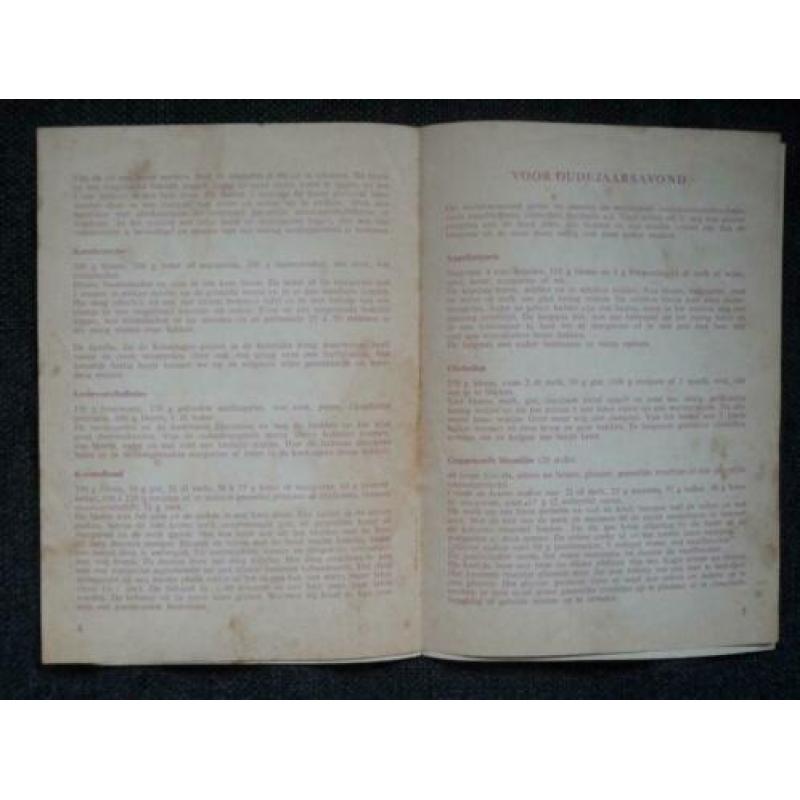 Brochure Sinterklaas 1948 Den haag voedingsraad recepten