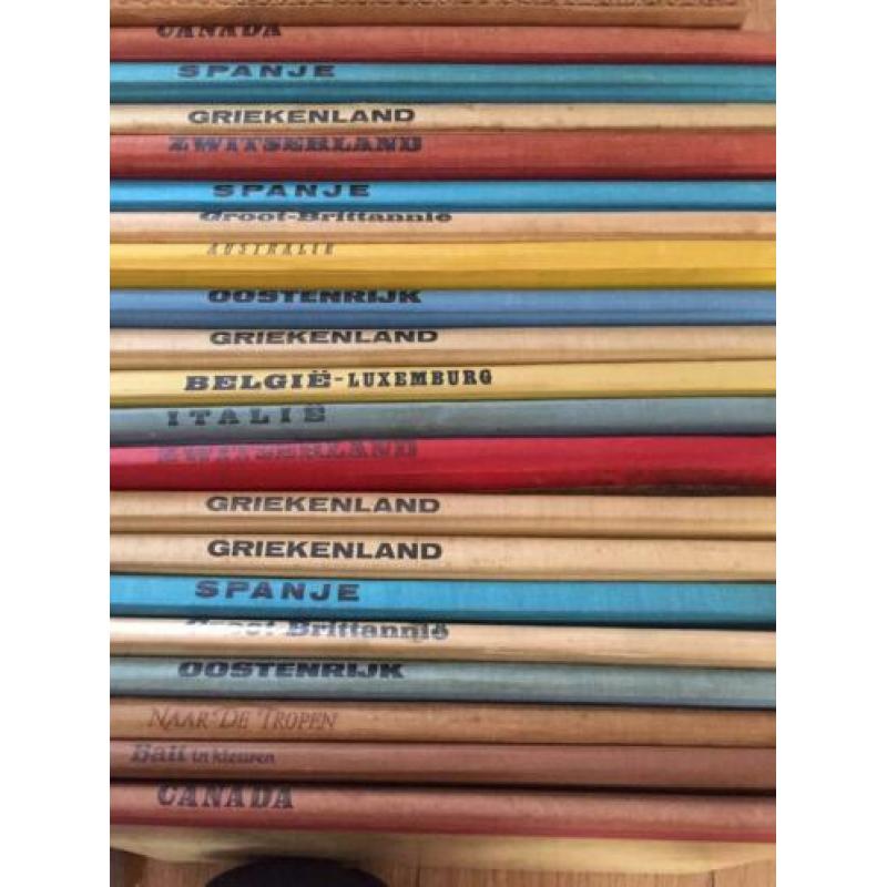 Verzameling boeken over landen