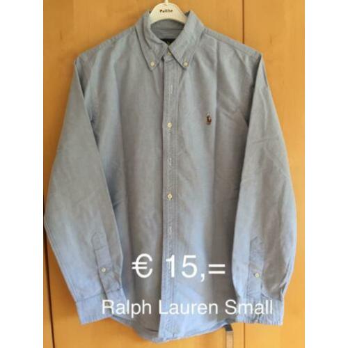 Ralph Lauren overhemd licht blauw maat Small