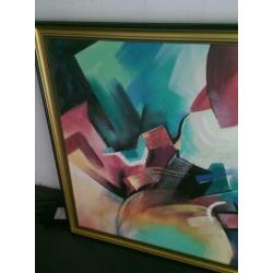 Modern abstract olieverfschilderij