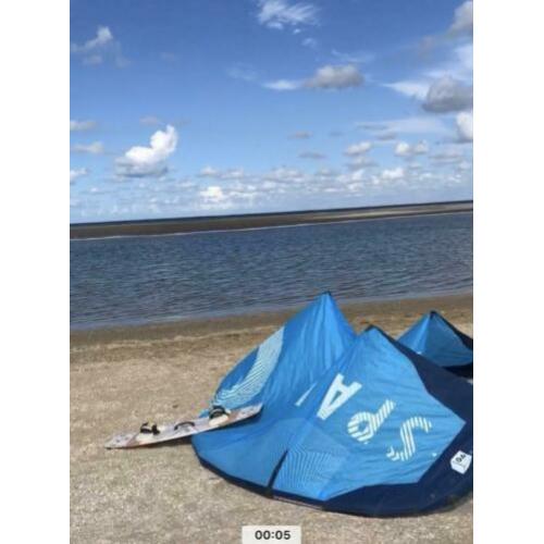 kite + bar + board + bindingen + evt pomp