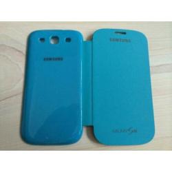 Samsung Galaxy S3 i9300 Flip Cover / Case Lichtblauw