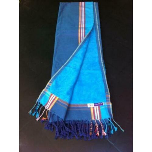 kikoy strandlaken turquoise badhanddoek blauw sneldrogend.