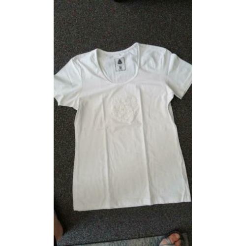 2 shirts human nature mt. XXl/ Xl z.g.a.n wit en zalmroze
