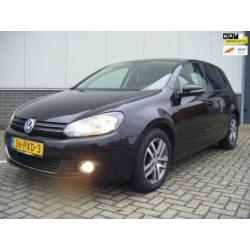 Volkswagen Golf 1.6 TDI Highline BlueMotion Zwart Full leder