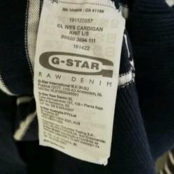 Gstar vest blauw wit mt l
