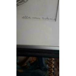 Ella van Schaik 2 prachtige etsen poes