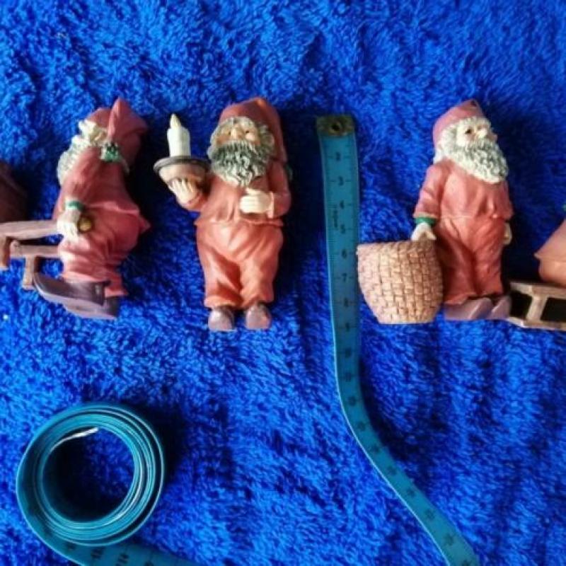 kabouterbeeldjes set van 4 stuks