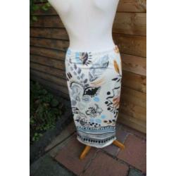 Rok creme/ blauw Didi mt S