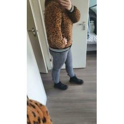 NIEUW! Jas bomberjack vest met tijgerprint 9lemons maat XL