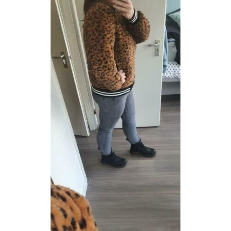 NIEUW! Jas bomberjack vest met tijgerprint 9lemons maat XL