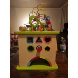 Houten speel kubus Hape