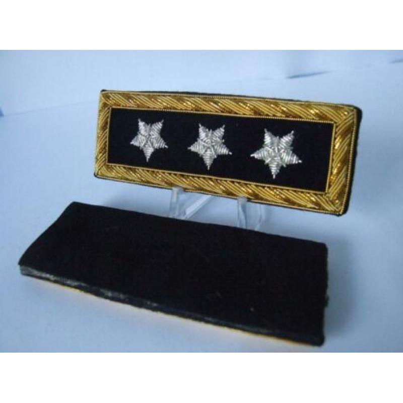 Embleem,Set,Schouder,Rank,Commanding,Generaal