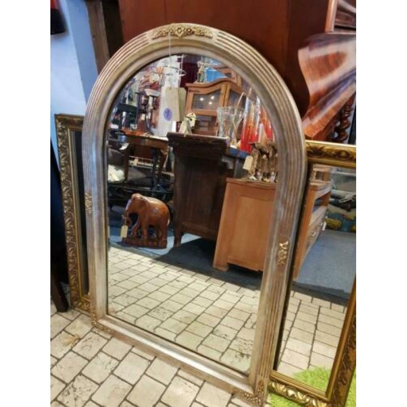 Franse spiegel facetgeslepen glas 90cm hoog