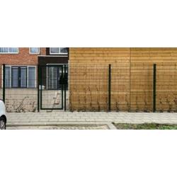 Dubbelstaafmat hekwerk (180cm hoog) + 2 poorten