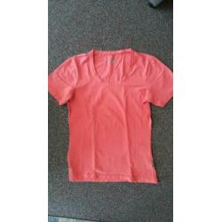 2 shirts human nature mt. XXl/ Xl z.g.a.n wit en zalmroze