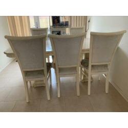 Crème kleurige set