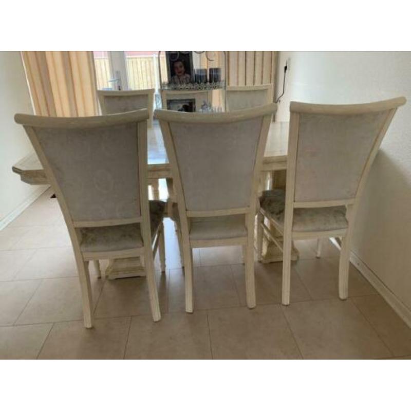 Crème kleurige set