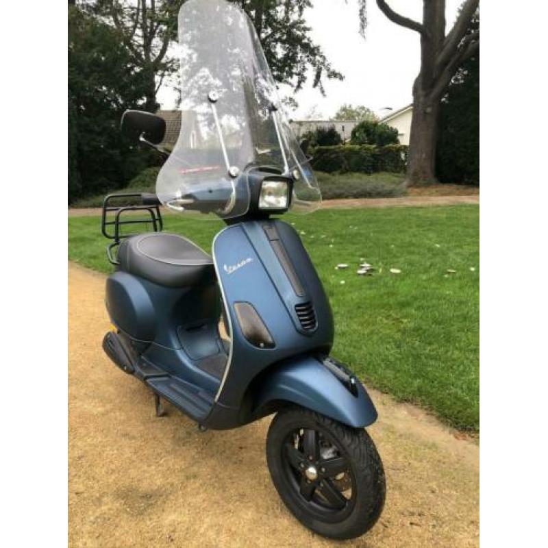 Vespa S50 4takt mat blauw