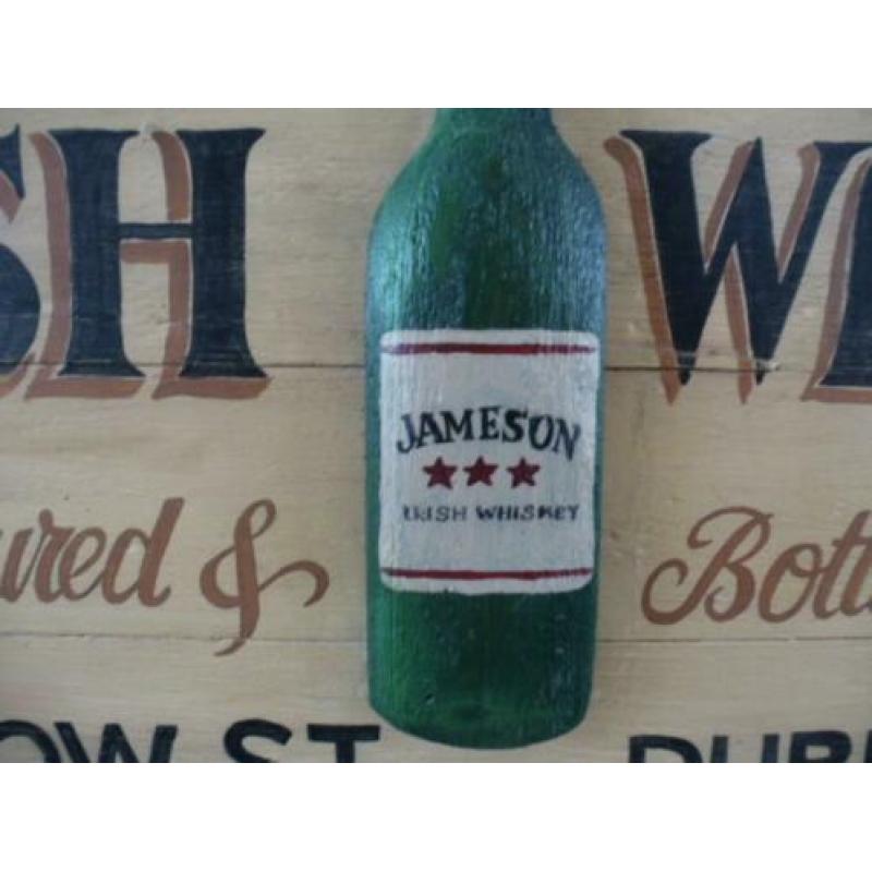 Uniek groot handgeschilderd Iers pubbord/Jameson whiskey